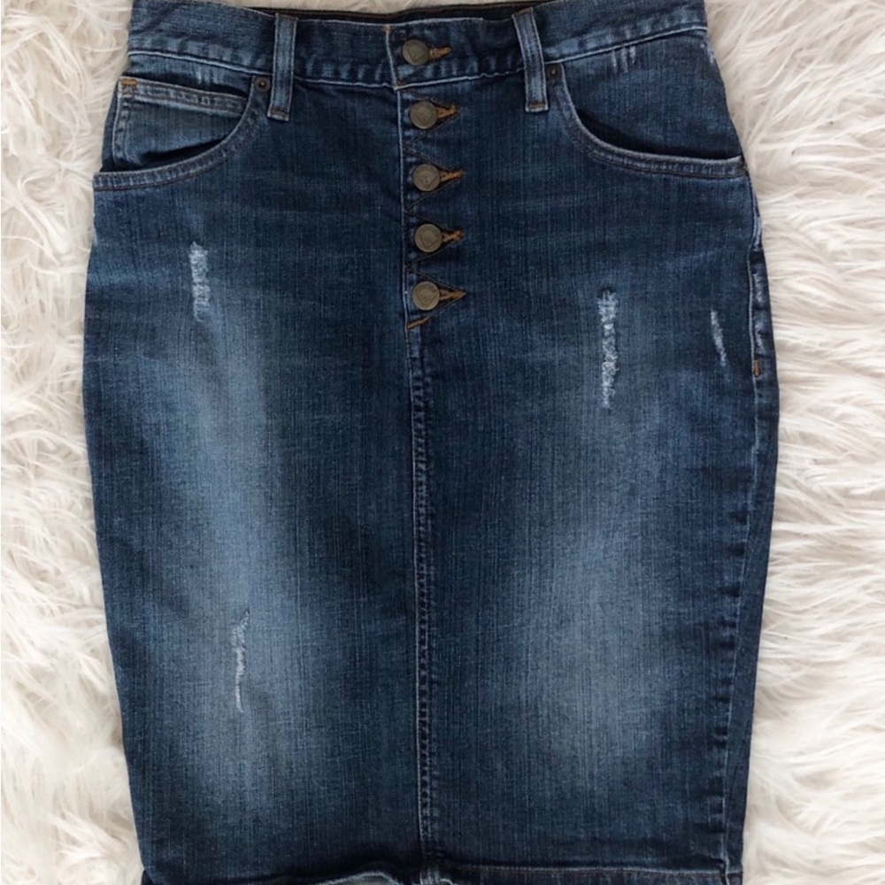 High waist Guess Jean skirt